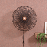 GOOD&MOJO Wandlamp 'Cango' Bamboe, 60cm, kleur Zwart GOOD&MOJO Wandlamp 'Cango' Bamboe, 60cm, kleur Zwart