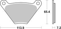 BREMBO Remblokken, voor de moto, Road Organisch 07HD0105