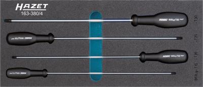HAZET Schroevendraaierset · TORX® 163-380/4 · Binnen-TORX®-profiel · 4-delig · T15 · T20 · T25 · T30