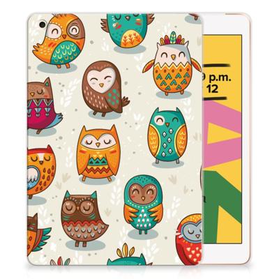 Apple iPad 10.2 | iPad 10.2 (2020) | 10.2 (2021) Back Case Vrolijke Uilen