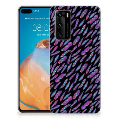 Huawei P40 | TPU bumper | Feathers Color Huawei P40 | TPU bumper | Feathers Color