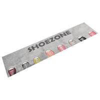 VidaXL Keukenmat wasbaar shoezone-print 60x300 cm fluweel