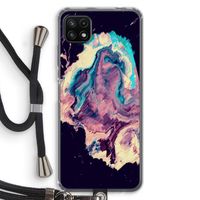 Cosmic Silence: Samsung Galaxy A22 5G Transparant Hoesje met koord