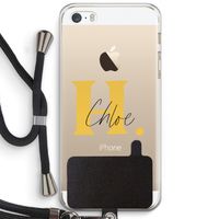 Amber Script: iPhone 5 / 5S / SE Transparant Hoesje met koord