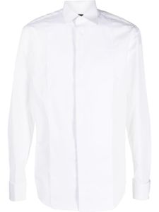 Emporio Armani chemise en coton à manches longues - Blanc