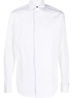 Emporio Armani chemise en coton à manches longues - Blanc - thumbnail