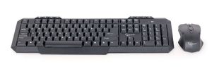 Gembird KBS-WM-02 toetsenbord RF Draadloos QWERTY Amerikaans Engels Zwart