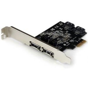 StarTech.com 2-poort PCI Express SATA 6 Gbit/s eSATA Controller Kaart 2x PCI-E SATA III Kaart 2 Inte