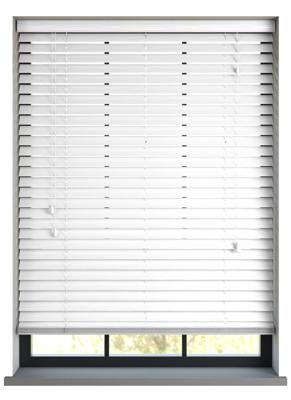 Sunwood PVC jaloezie met koord - parelwit nerf