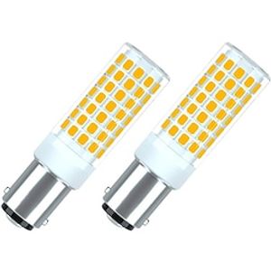 2 stuks led-lampen ba15d/b15/b15d 6w 100w gelijk aan een halogeenlamp jcd type t3/t4 b15 dubbele aansluiting 220v Lightinthebox