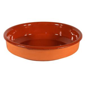 Tapas bord/schaal - Sevilla - 26 cm - aardewerk - oranje - serveerschaal