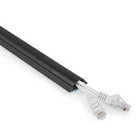 Nedis Kabelmanagement | Buis | 1 Stuks | Maximale kabeldikte: 12 mm | PVC | Zwart - CMDT3312BK1500