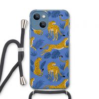 Luipaard: iPhone 13 mini Transparant Hoesje met koord
