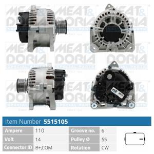 Meat Doria Alternator/Dynamo 5515105