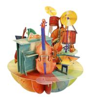 Wenskaart 3D Music