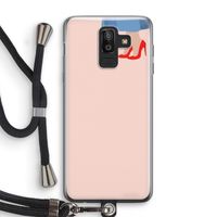High heels: Samsung Galaxy J8 (2018) Transparant Hoesje met koord