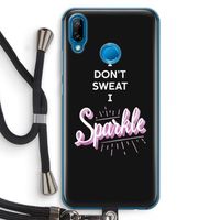Sparkle quote: Huawei P20 Lite Transparant Hoesje met koord