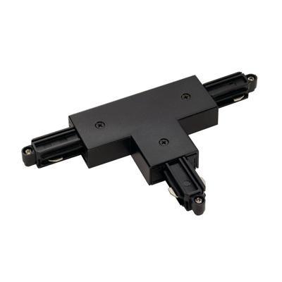 SLV 1-faseT-Connector 2 aarde rechts zwart - 143080