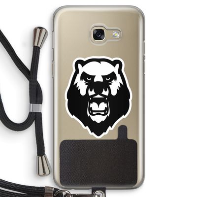 Angry Bear (white): Samsung Galaxy A5 (2017) Transparant Hoesje met koord