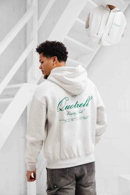 Quotrell Creators Vest Hoodie Heren Lichtgrijs/Groen - Maat M - Kleur: Lichtgrijs | Soccerfanshop