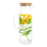 Krumble Karaf met handvat en houten deksel - 1,5 L - Glas