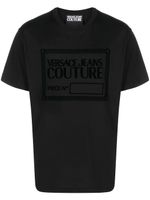 Versace Jeans Couture t-shirt en coton à logo floqué - Noir