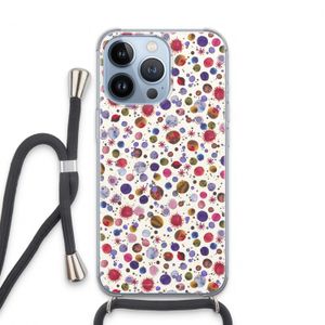 Planets Space: iPhone 13 Pro Transparant Hoesje met koord
