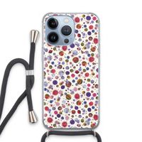 Planets Space: iPhone 13 Pro Transparant Hoesje met koord