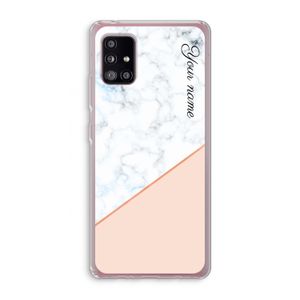 Marmer in stijl: Samsung Galaxy A51 5G Transparant Hoesje