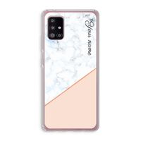 Marmer in stijl: Samsung Galaxy A51 5G Transparant Hoesje