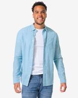 HEMA Herenoverhemd Aqua (aqua)
