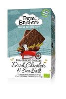 Farm Brothers Chocolade met zeezout koekjes bio (150 gr) - thumbnail