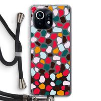 Colored Giraffe: Xiaomi Mi 11 Transparant Hoesje met koord