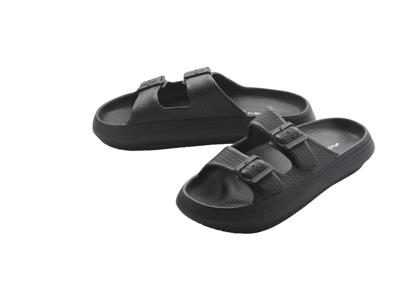 CRIVIT Heren badslippers (Zwart, 44/45)