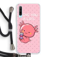 Love You A Lotl: Huawei P Smart Pro Transparant Hoesje met koord