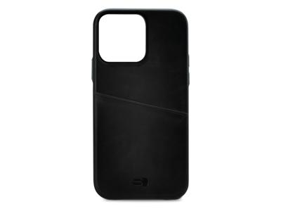 Senza Senza Pure Leather Cover with Card Slot Apple iPhone 13 Pro Deep Black