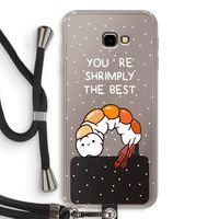 You're Shrimply The Best: Samsung Galaxy J4 Plus Transparant Hoesje met koord