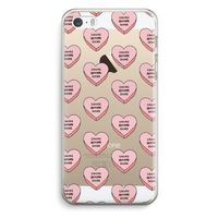 Chicks before dicks: iPhone 5 / 5S / SE Transparant Hoesje