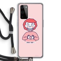 Hartje: OnePlus 9 Pro Transparant Hoesje met koord