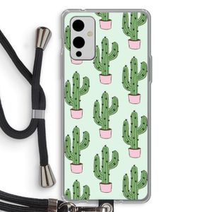Cactus Lover: OnePlus 9 Transparant Hoesje met koord