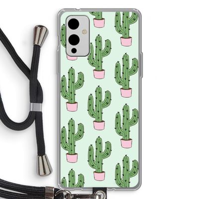 Cactus Lover: OnePlus 9 Transparant Hoesje met koord