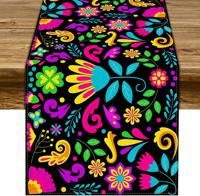 13*72 Table Cloth Mexican Art Table Tarps Party Decorations - thumbnail