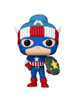 Marvel POP! Vinyl Figure Holiday Capt. America 9 cm - thumbnail