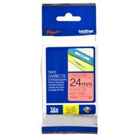 Gelamineerd tape Brother TZE451 Zwart/Rood