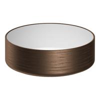 Waskom Brauer Circle Keramiek 36 cm Brons / Glans Wit
