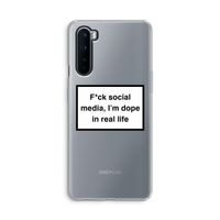 I'm dope: OnePlus Nord Transparant Hoesje