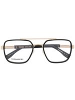 DSQUARED2 EYEWEAR lunettes de vue à logo embossé - Noir
