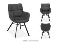 Armstoel Marcon antraciet