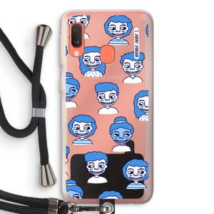 Gezichtjes: Samsung Galaxy A20e Transparant Hoesje met koord