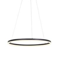 QAZQA Design hanglamp zwart 80 cm incl. LED 3-staps dimbaar - Anello - thumbnail